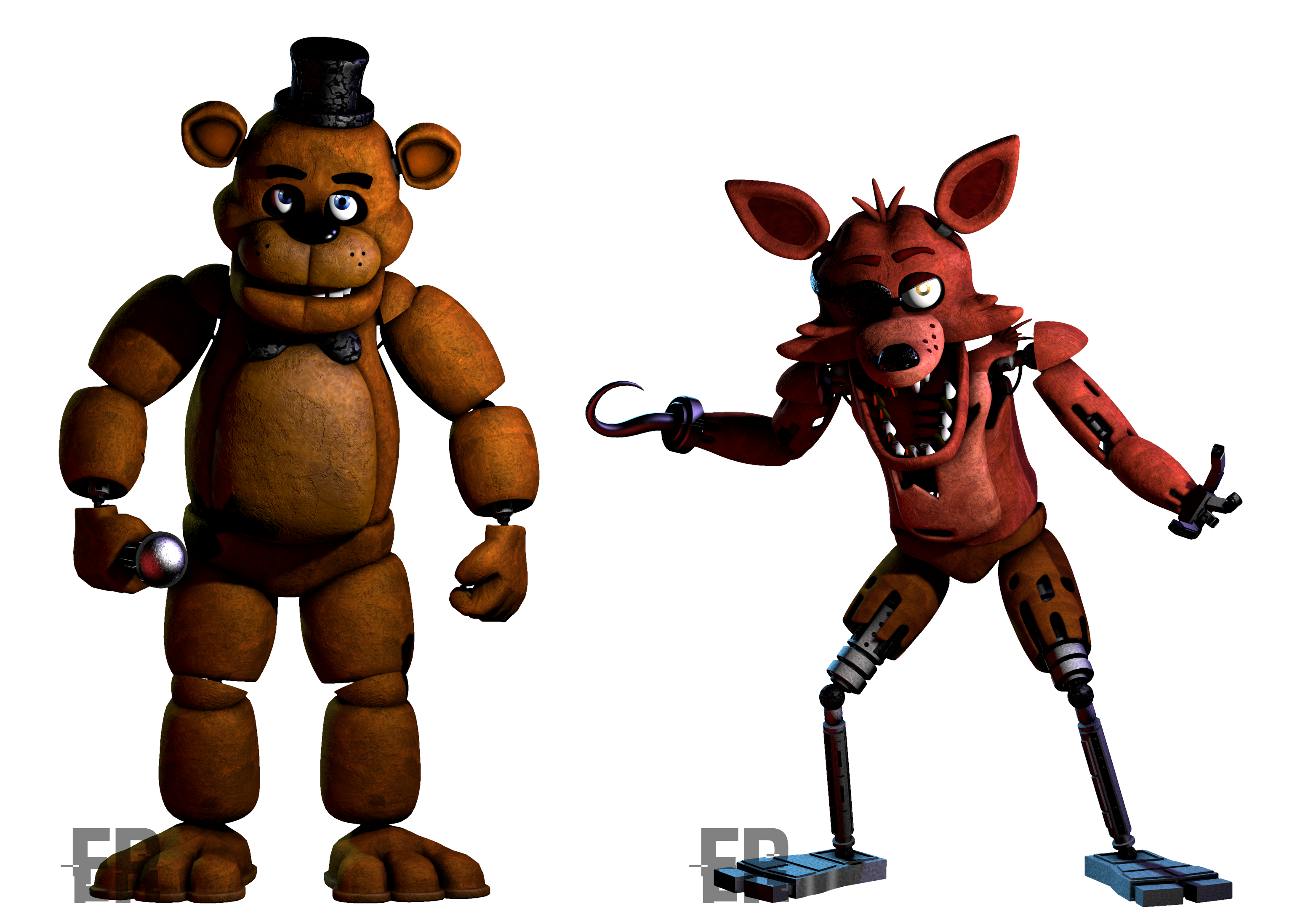 FNaF C4D  FNaF 2 Withered Freddy Pose Remake by BrussPictures on DeviantArt