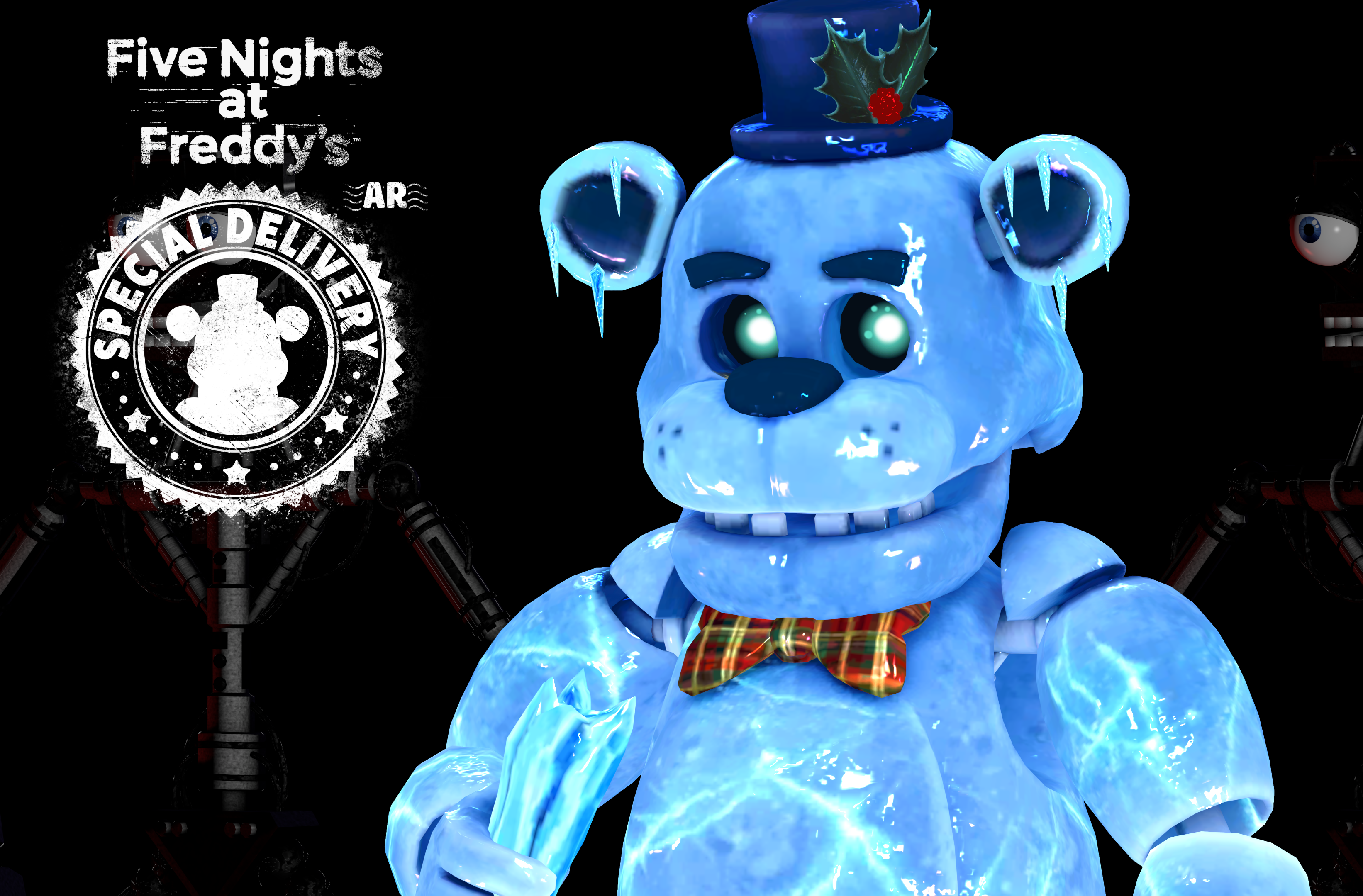 Recreation of Freddy in the first FNAF AR Promo Image [BLENDER] -  fivenightsatfreddys