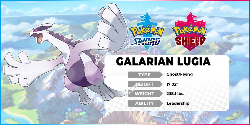 Pokemon 18249 Shiny Galarian Lugia Pokedex: Evolution, Moves