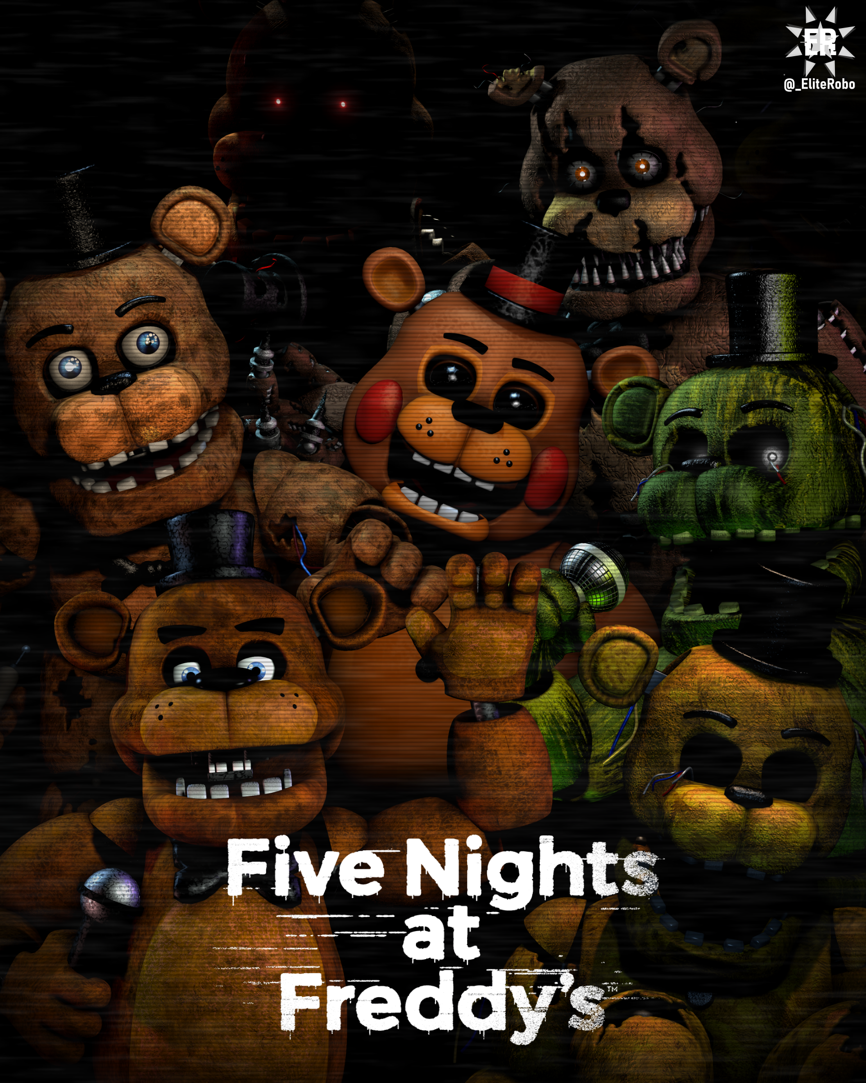 Nightmare Fnaf 4 Seven Years Anniversary/ inspired by a fanart