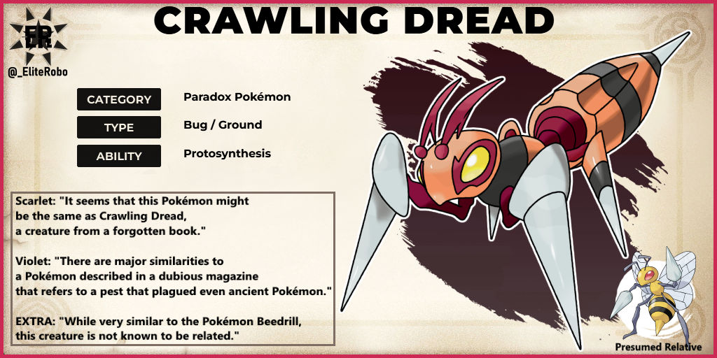 Fakemon Past Paradox Beedrill Crawling Dread By EliteRobo On DeviantArt fakemon-past-paradox-beedrill-crawling-dread-by-eliterobo-on-deviantart