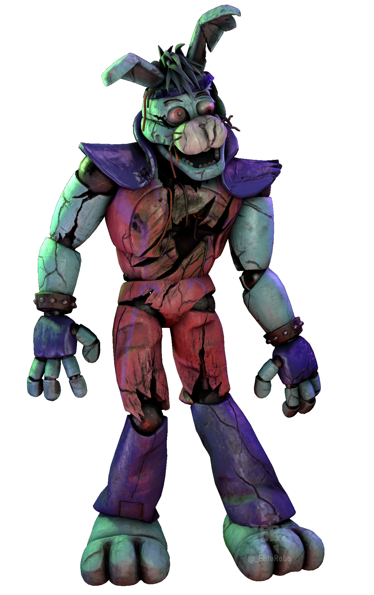 Shattered glamrock bonnie fnaf sb ruin in 2023