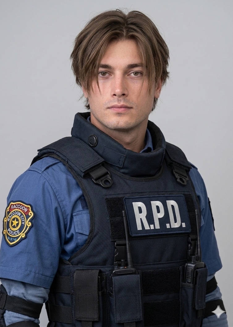 Eduard Badaluta as Leon S. Kennedy (RE2) by Timb3rwolf444 on DeviantArt