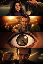 Kate Bishop hypnotized by Sonny Burch comic