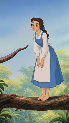Kaa hypnotizes Belle