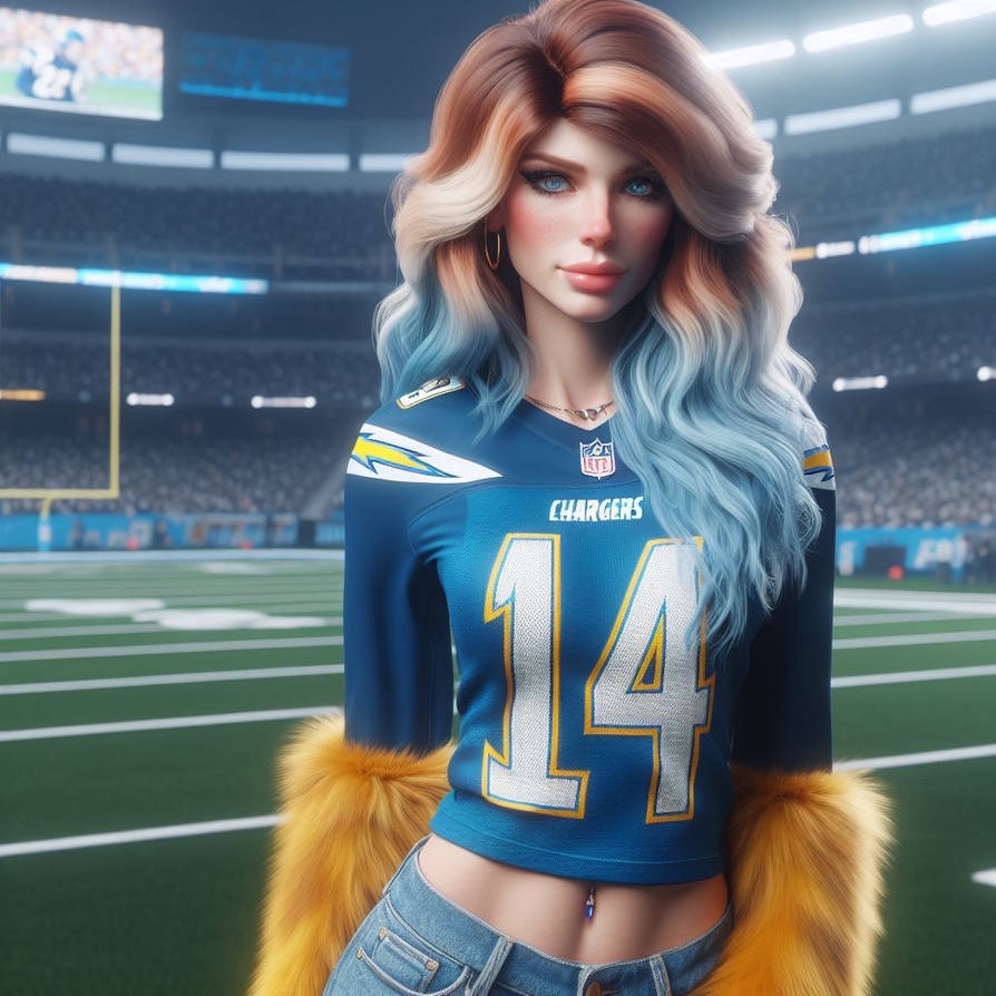 Women of the NFL - LA Chargers by Cynda91 on DeviantArt