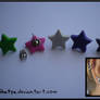 Colorful star earrings