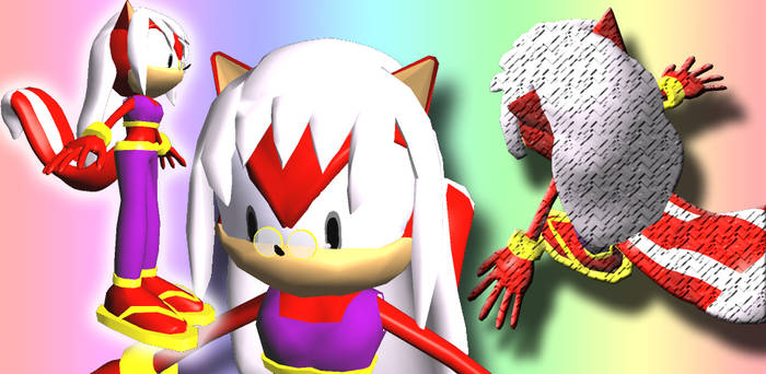 Happy as a sonic char in 3D