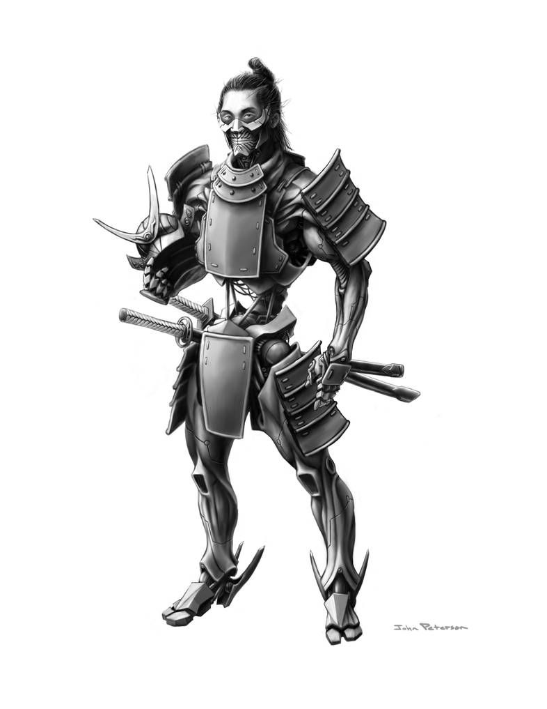 Cyber Samurai by Painsgray on DeviantArt