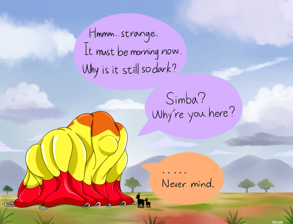 Simba Tree Lion King - Simba Crash Landing Into Rafiki's Tree by trc001 on DeviantArt