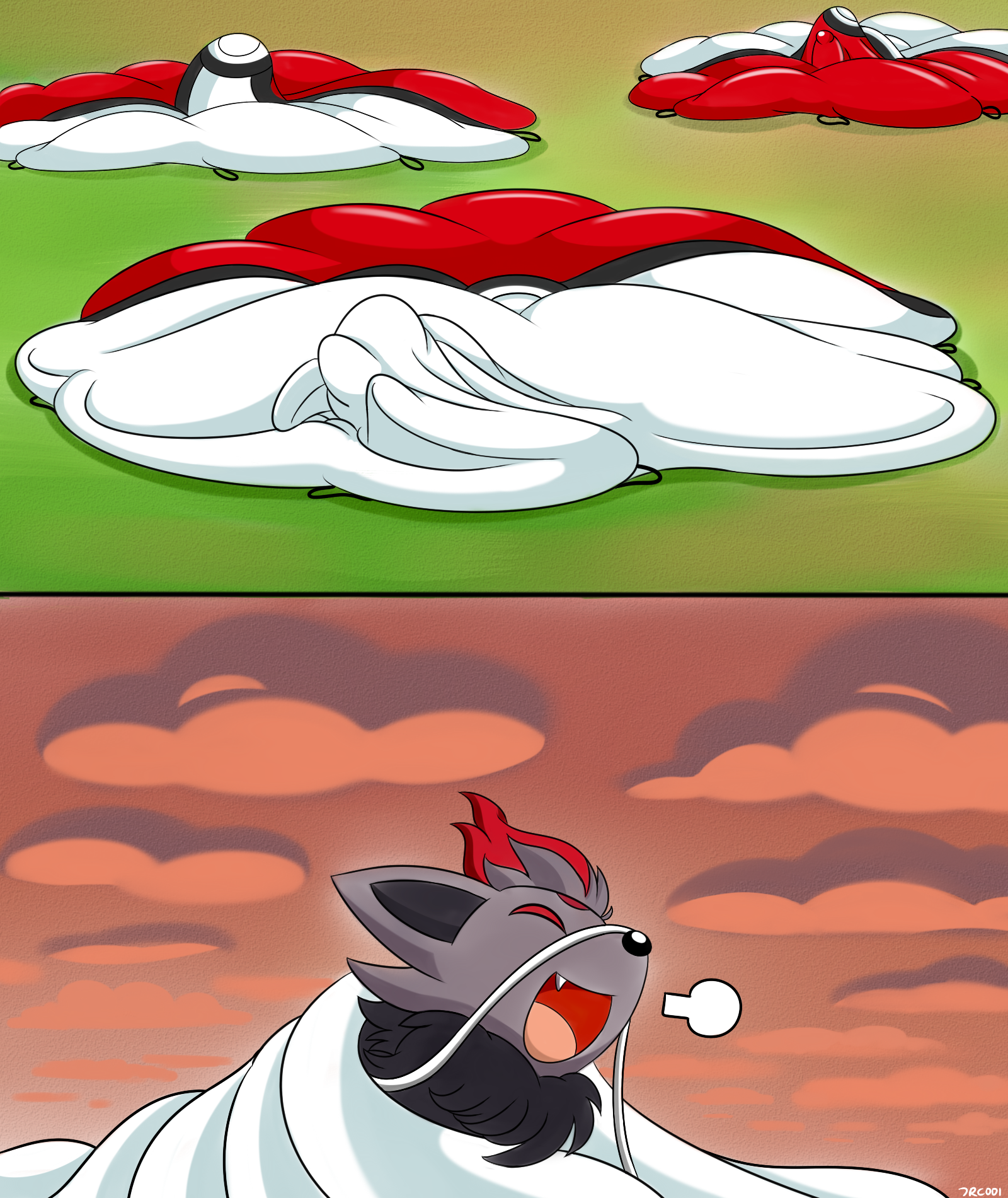 Zorua's First Skydiving Experience