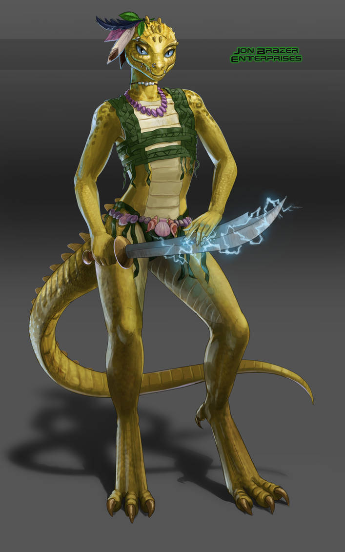 Девушка ящер. Лизард ДНД. Lizardfolk female. Лизард Monster girl.