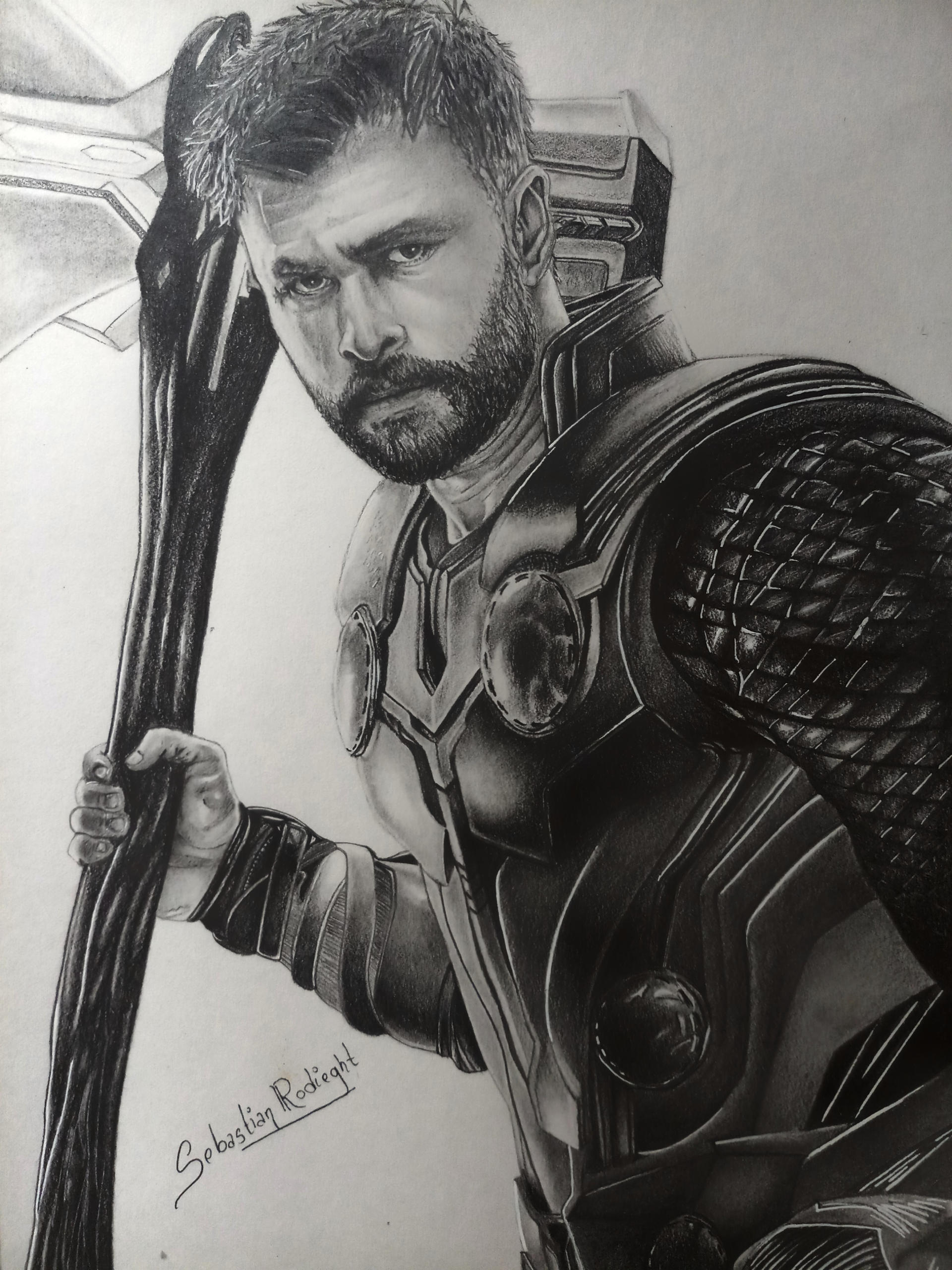 Thor Pencil Drawings: A Marvelous Artistic Expression 18 Thor Pencil Sketch: An Artistic Celebration of the God of Thunder
