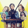 Evil Dead cast signed painting