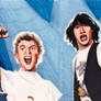 Bill and Ted sketch cards