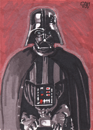 Darth Vader sketch card