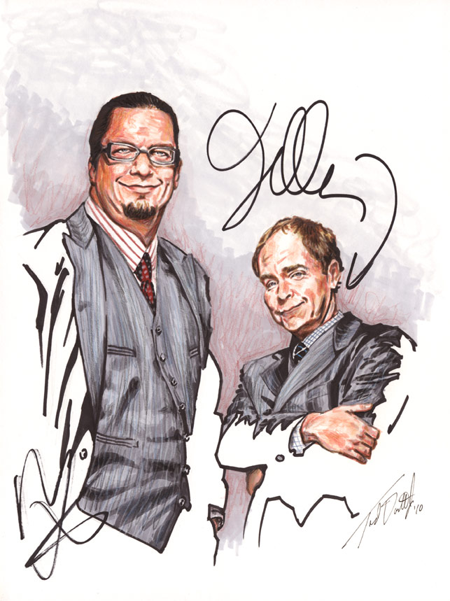 Penn and Teller - signed