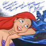 The Little Mermaid signed by Jodi Benson