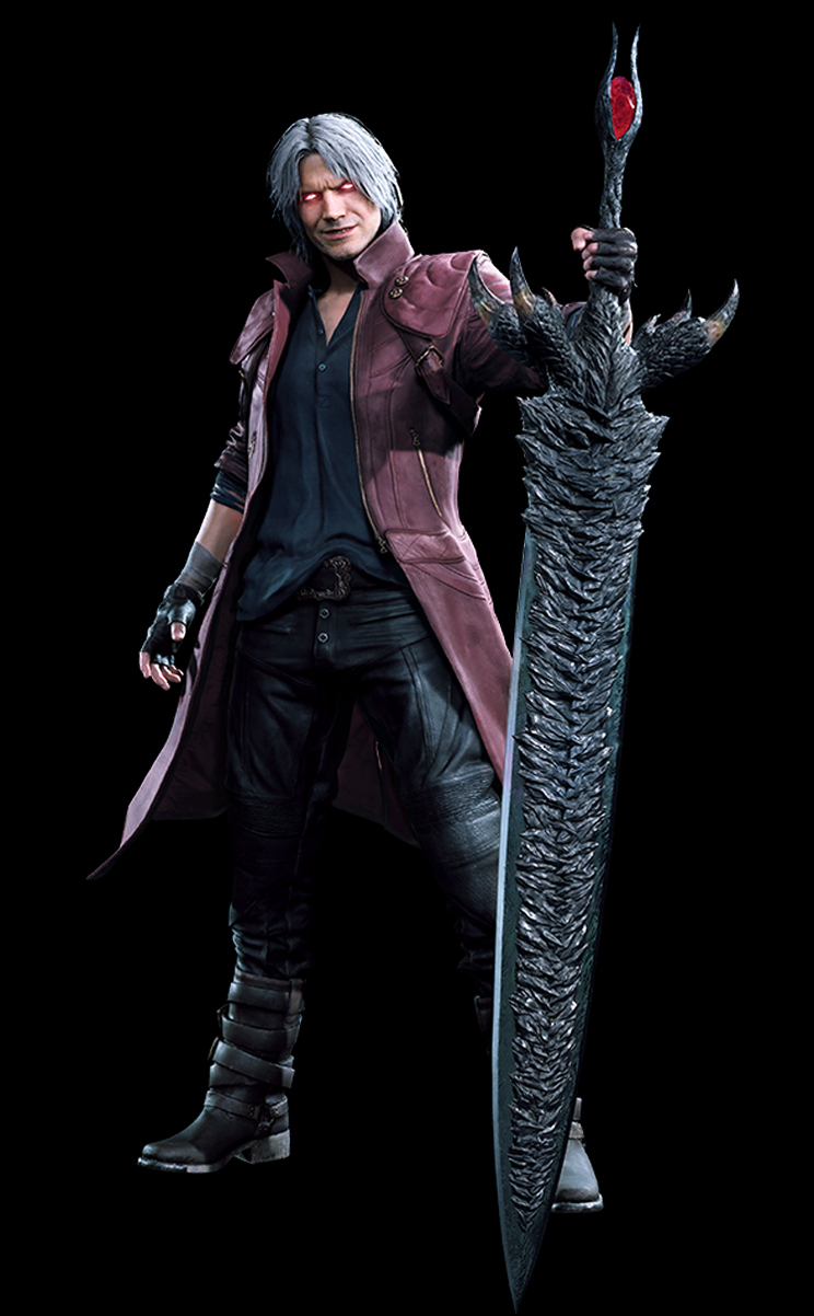 Devil May Cry 5 Dante Deluxe Key Art Render PNG by VigoorDesigns