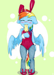 [My little pony]Bunny Girl  Rainbow Dash