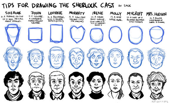 Tips For Drawing the Sherlock Cast