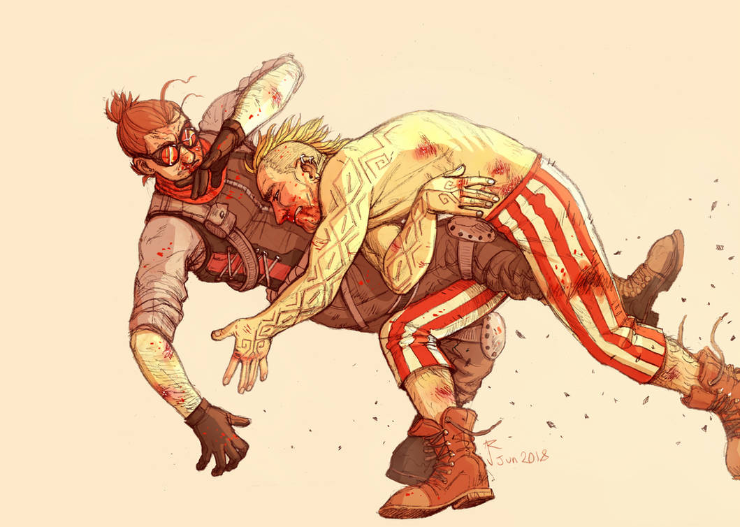 A BANDIT AND A SOLDIER GET BEAT UP by Jackarais