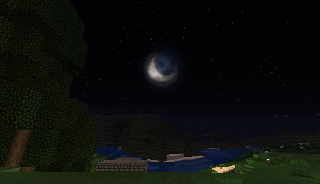 Minecraft moon with new texturepack by Chad-Zor on DeviantArt
