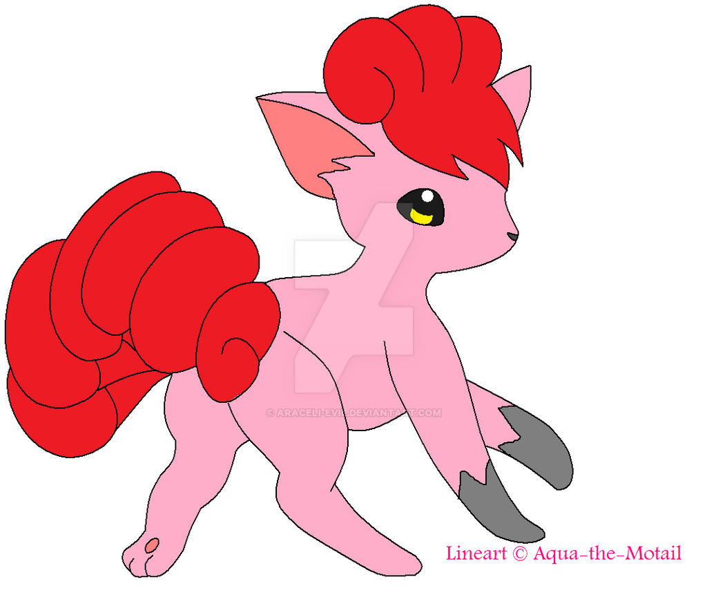Vulpix Lineart by araceli-evil on DeviantArt