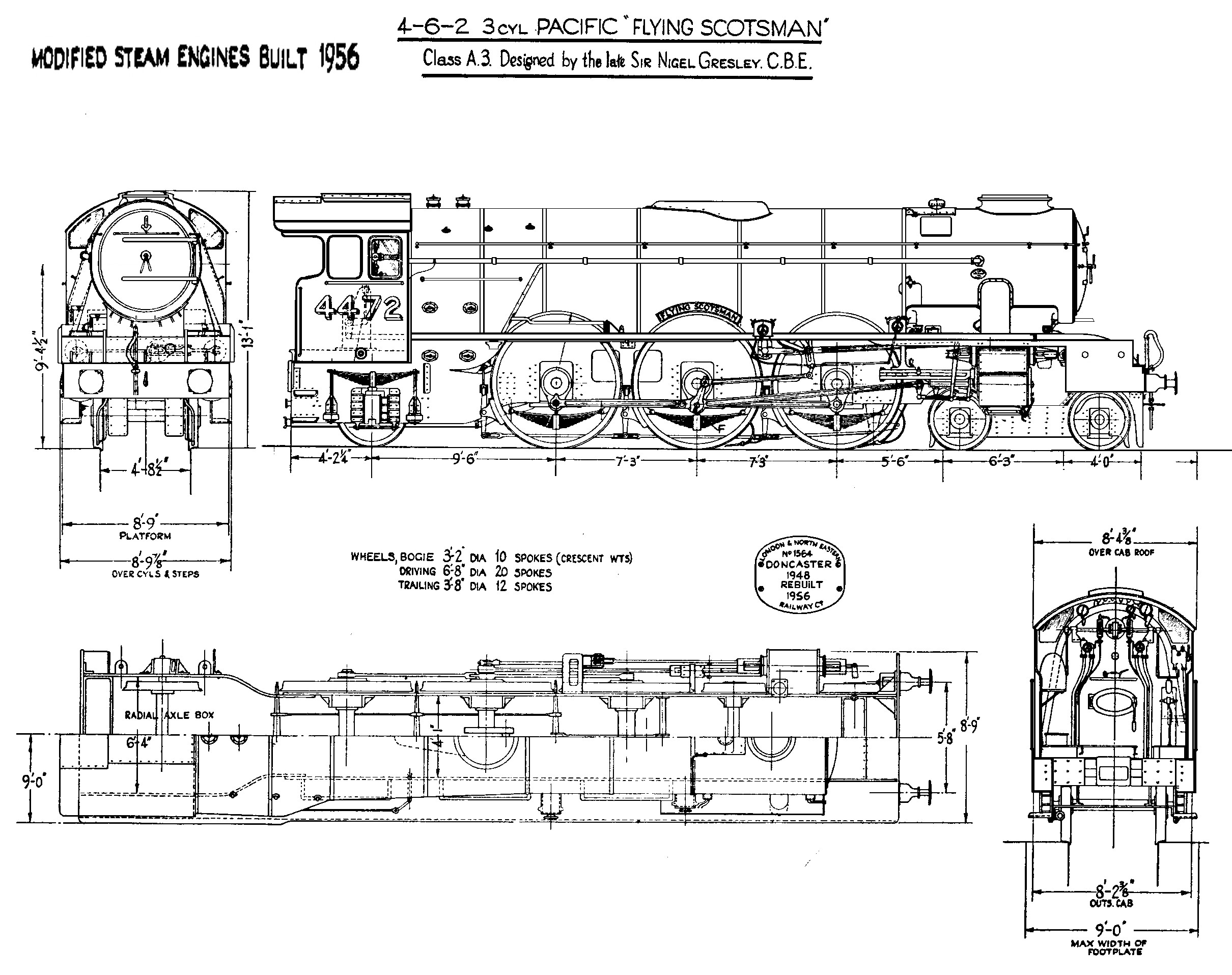 Modified A3 Steam locomotive