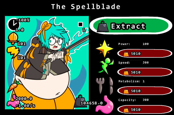 Spellblade Deviantart Eat the Dungeon The Spellblade 100k weight by SniperGames15 on DeviantArt