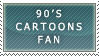 90's CARTOONS FAN stamp by RiniWonderland