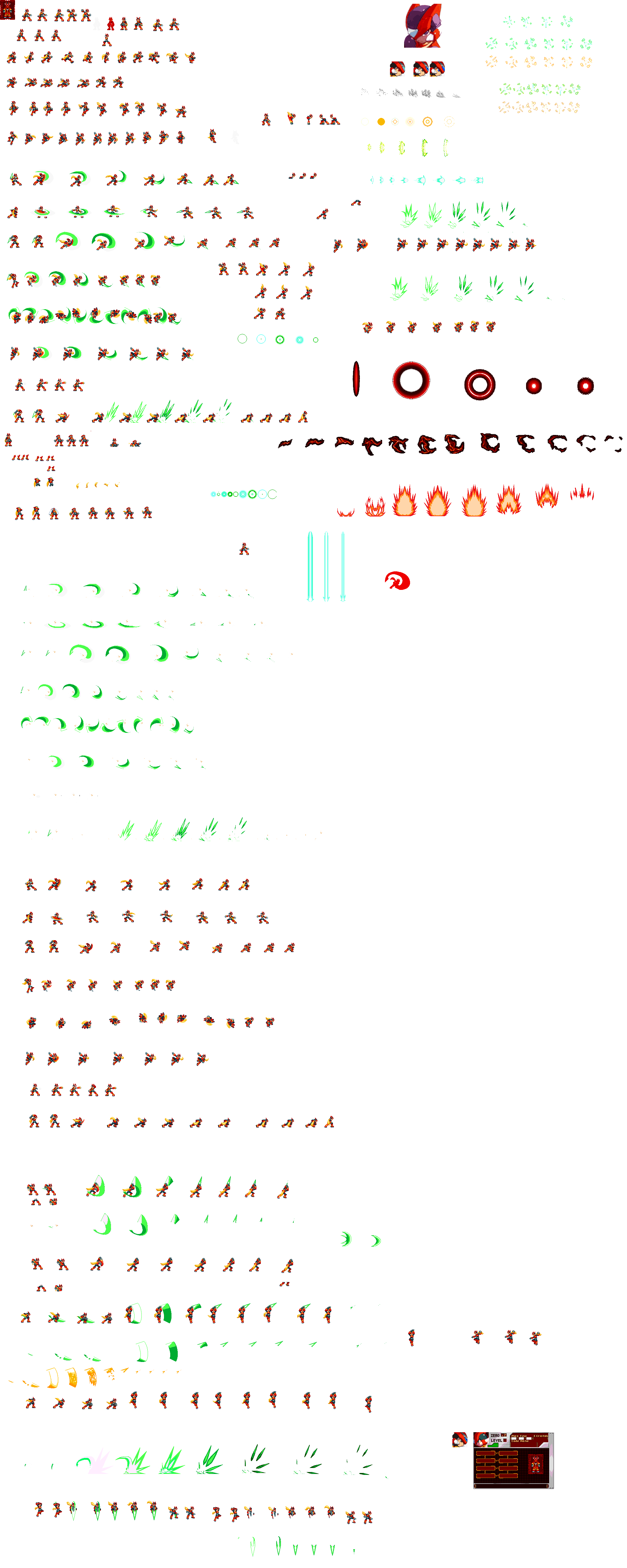 Zero Redesign Sprite Sheet