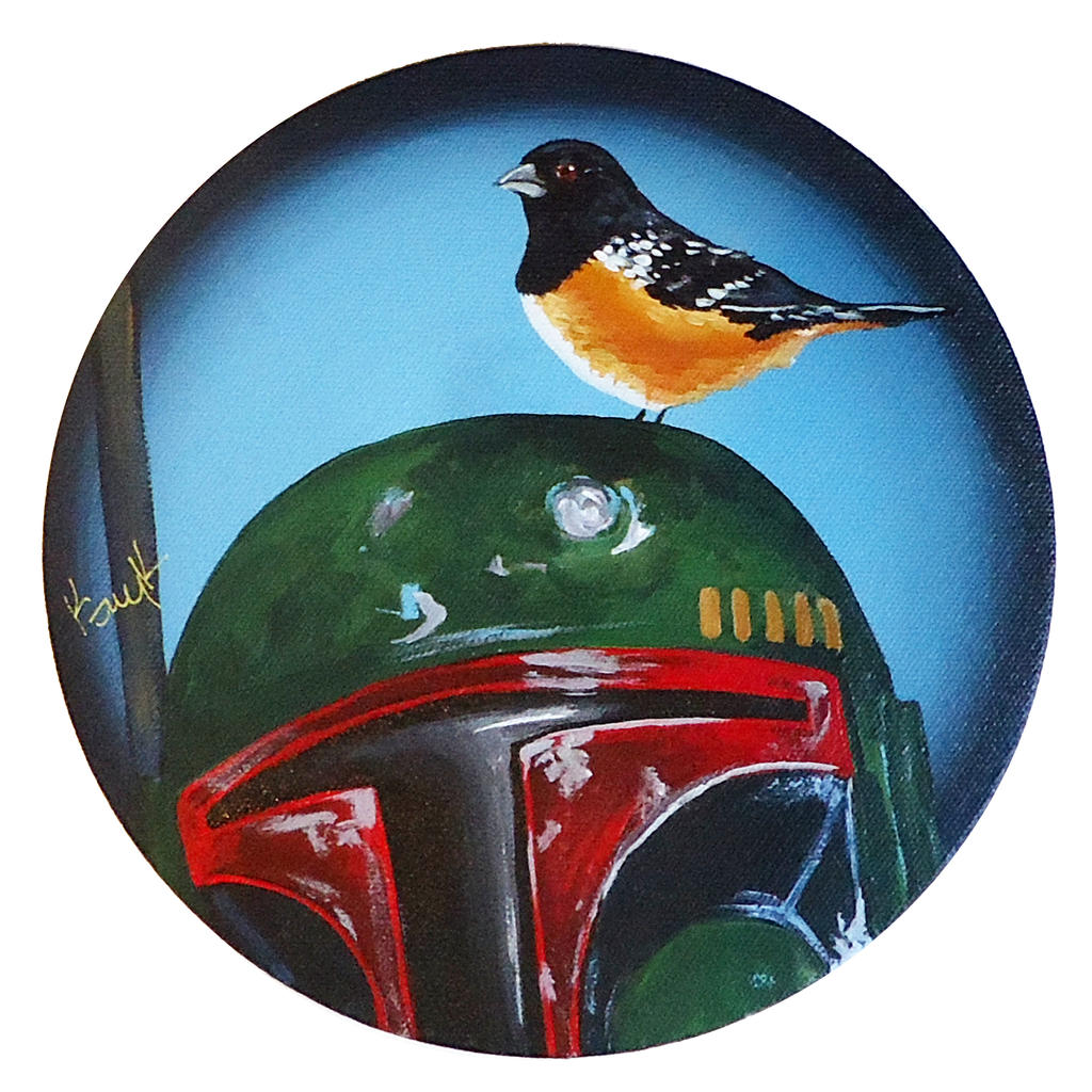 Boba Fett with Rufus Sided Towhee