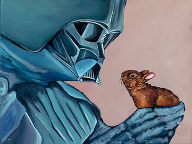 Darth Vader with small Baby Bunny (version 2)