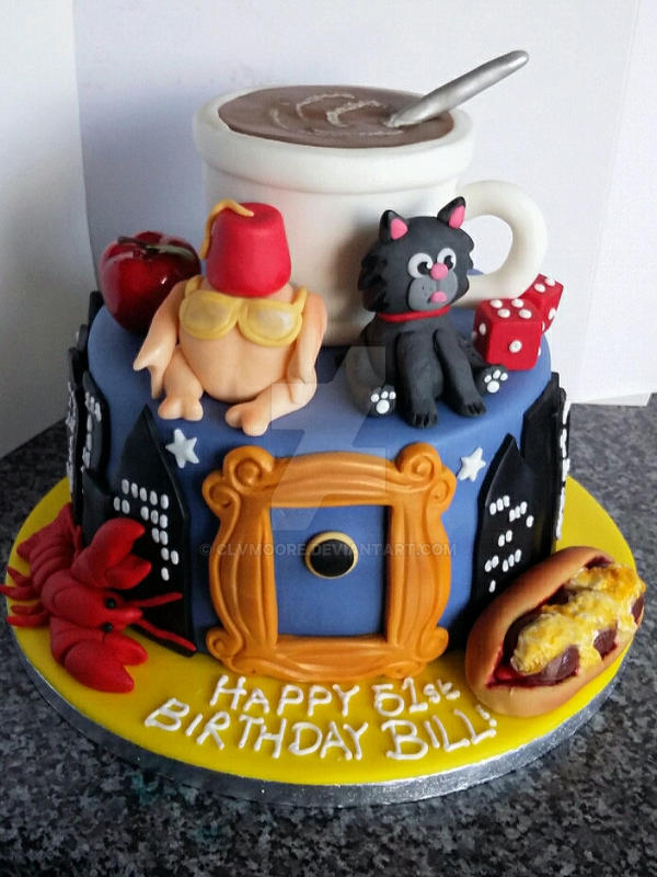 'Friends' TV show cake by clvmoore on DeviantArt