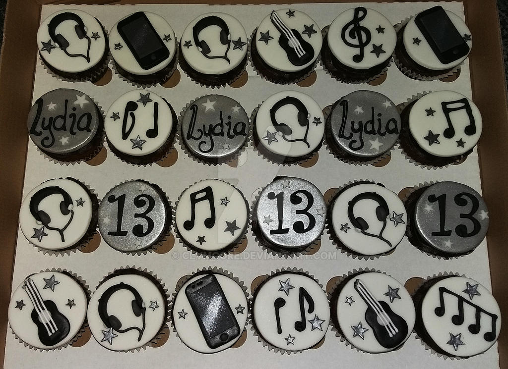 Music lovers cupcakes