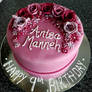 Pretty in Pink birthday cake