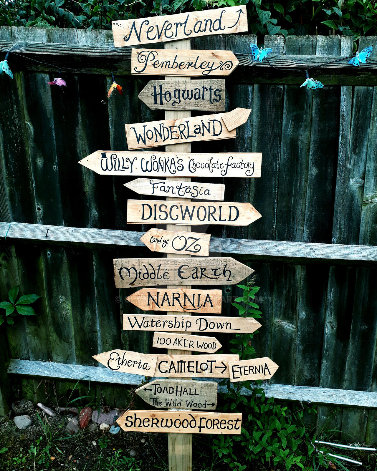 Fantasy Lands Sign Post by clvmoore on DeviantArt
