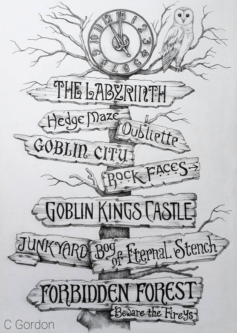 Labyrinth Sign Post by clvmoore on DeviantArt