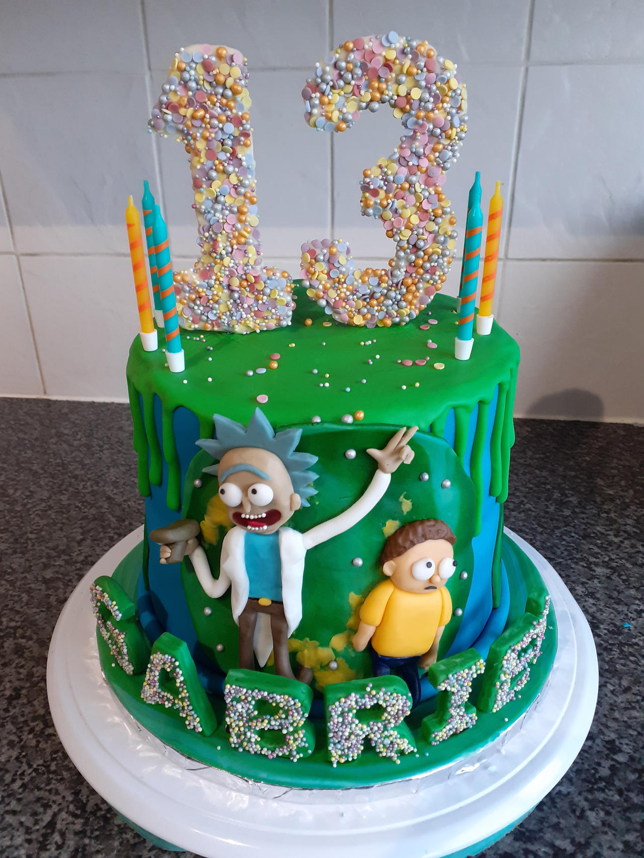 Rick and Morty Cake by clvmoore on DeviantArt