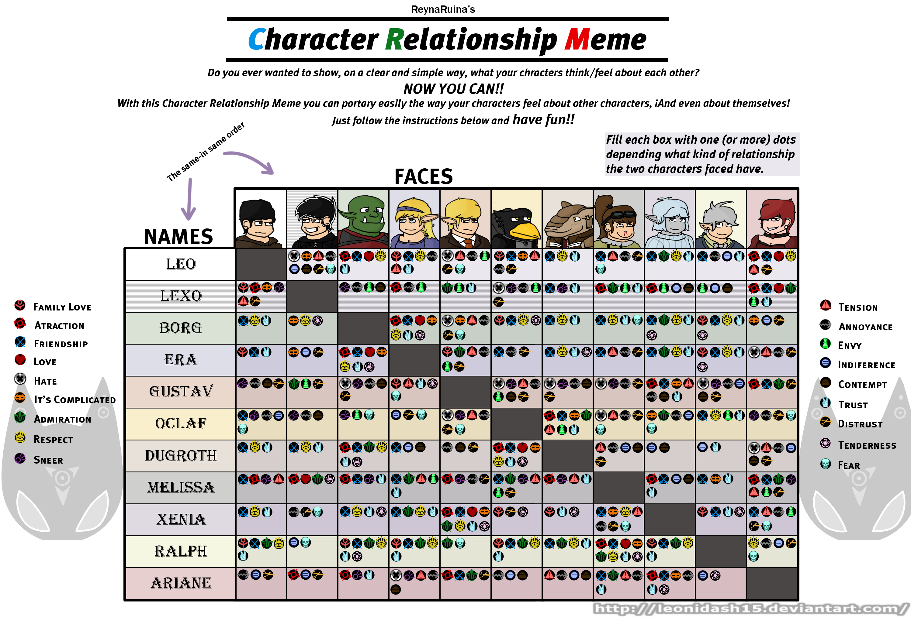 Character Relationship Chart Template Character Relationship Chart Template