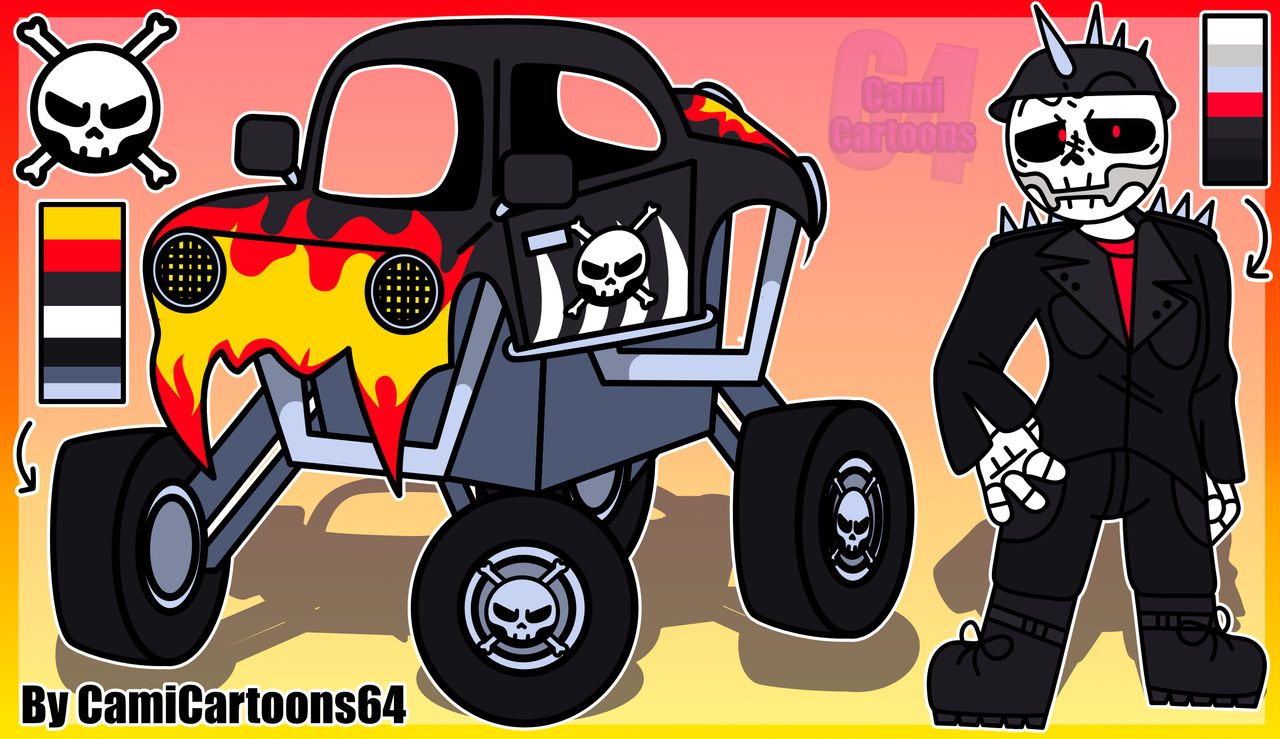 Street Screamers!!! Skeleton Rider by CAMICARTOONS64 on DeviantArt