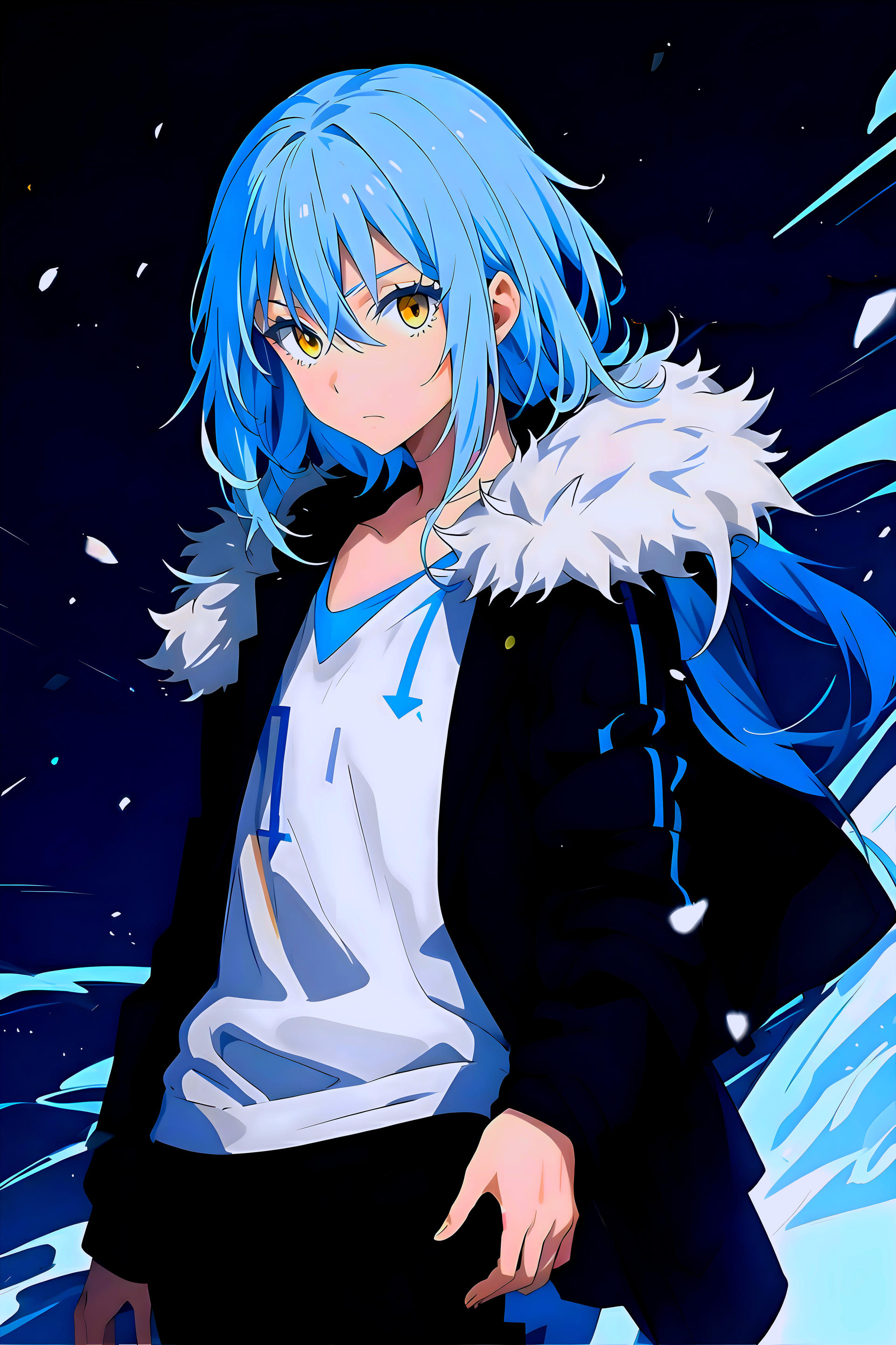 Rimuru Tempest Blue Enhanced by kalizakiz on DeviantArt