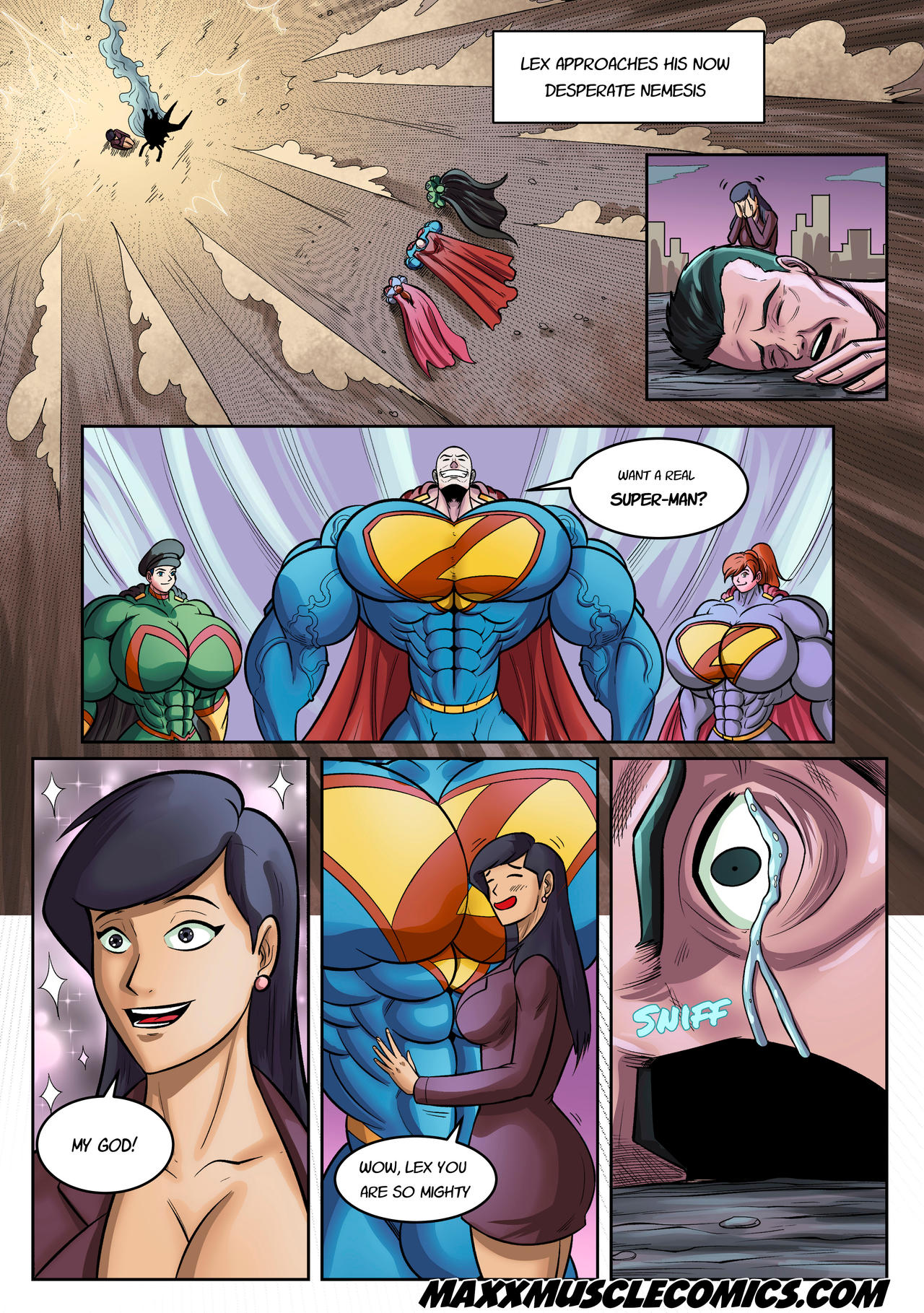 Lex Luthor Muscles Super Lex Luthor - Page 23 by MaxxMUSCLEgrowth on DeviantArt