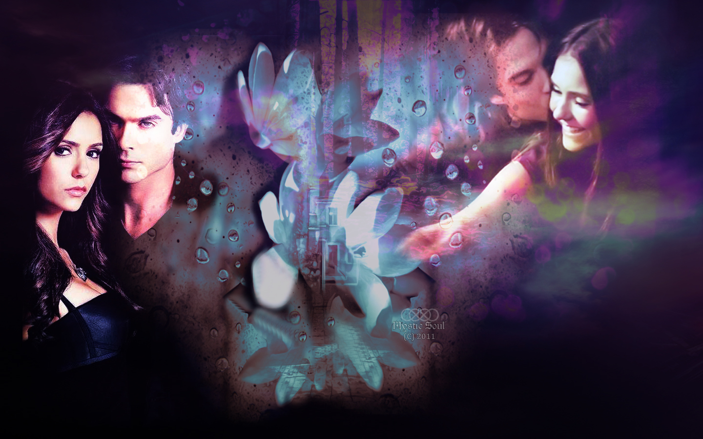 Damon and Elena- Vampire Diaries Fan Art Wallpaper by Mysticsoulfanart on DeviantArt Damon and Elena- Vampire Diaries Fan Art Wallpaper by Mysticsoulfanart on DeviantArt