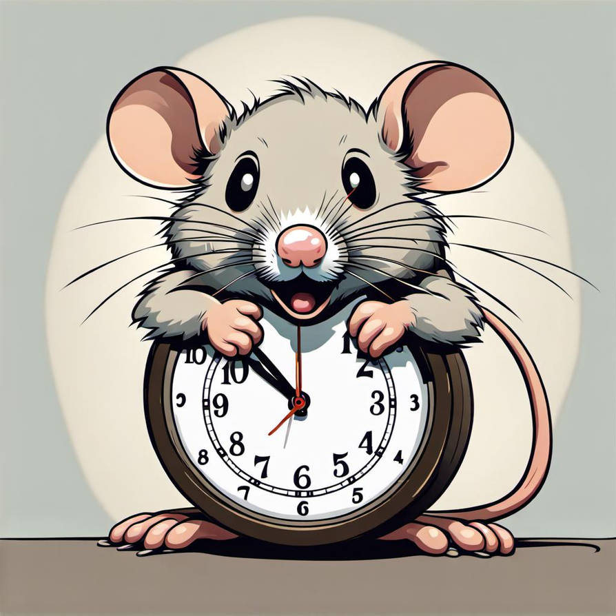 Clock Mouse Mustache Beating On They Face by OctoPines on DeviantArt