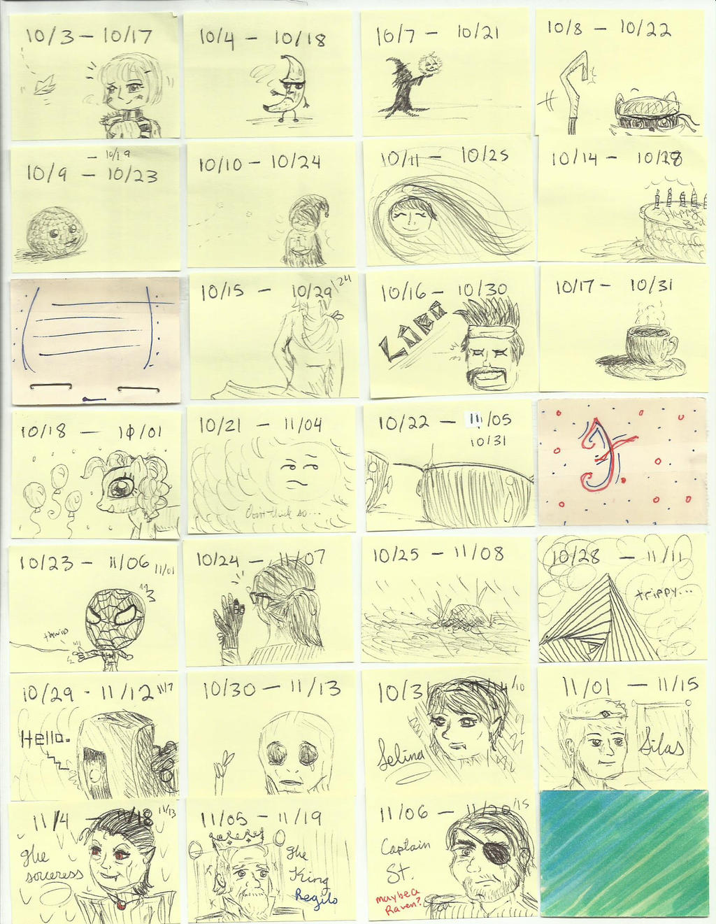 Sticky Note Mini Art! (1 of 7) by livin4thelamb on DeviantArt