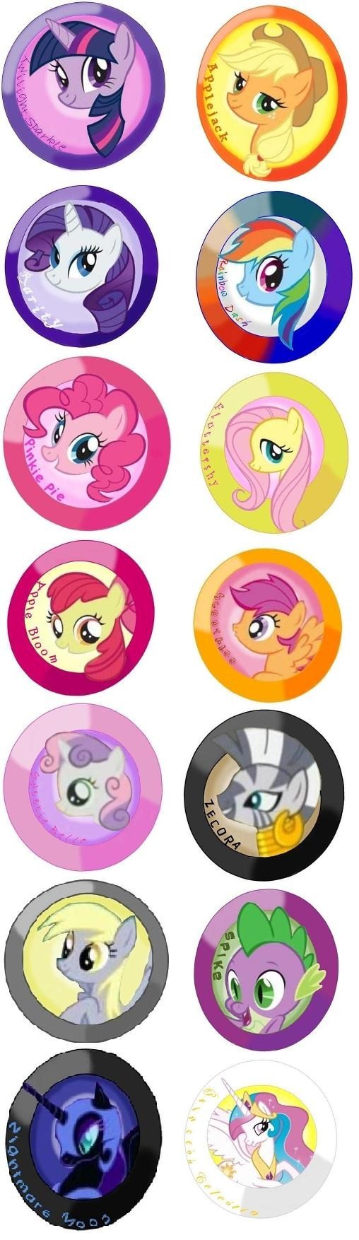 MLP:FIM Buttons