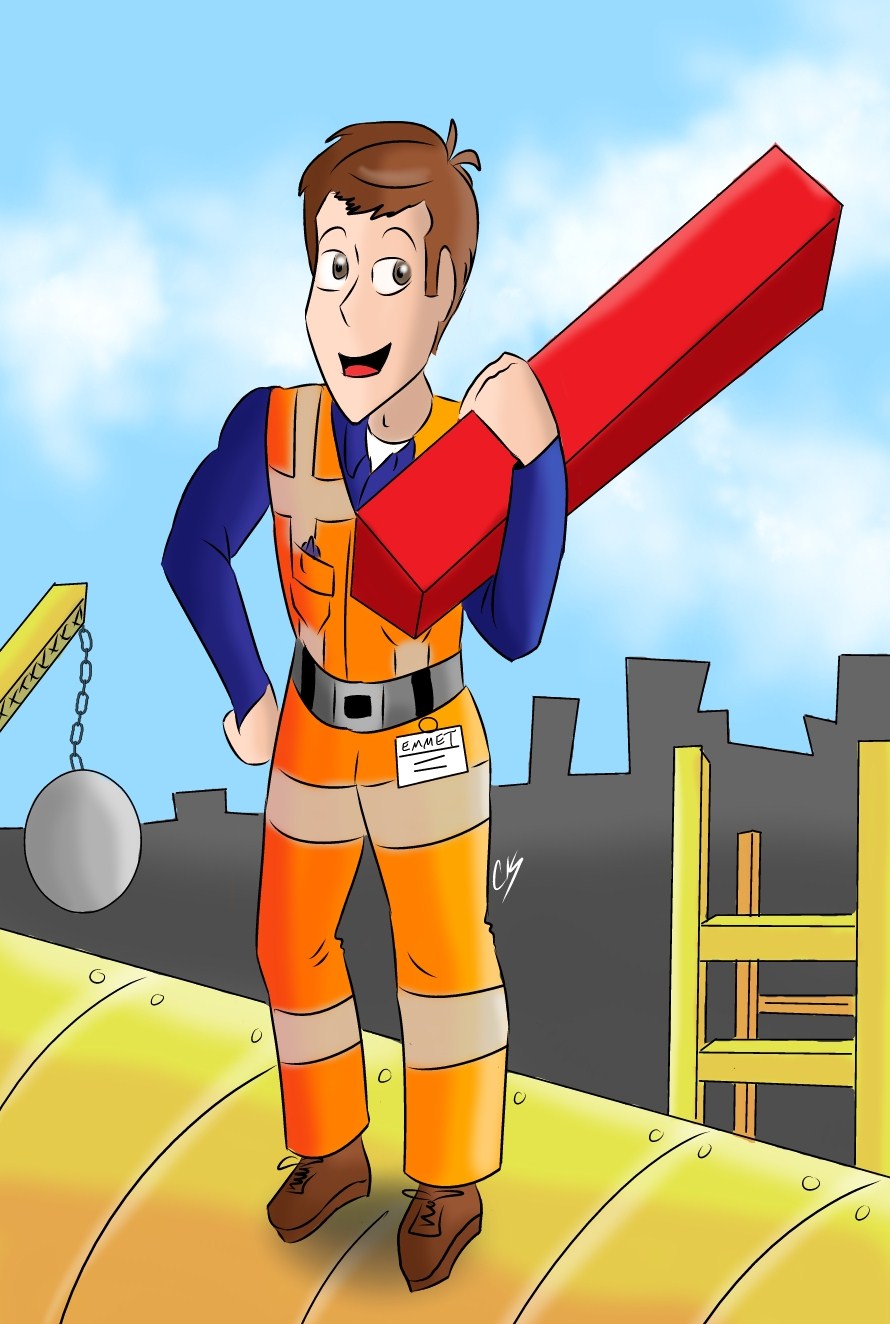 Lego Movie Humanized Emmet