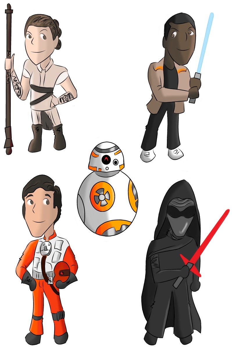 SW The Force Awakens Stickers